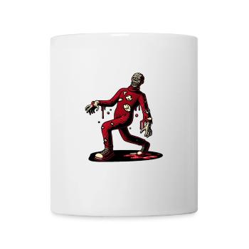 Retro Vintage Stil Halloween Zombie Kostüm Deko - Tasse - Weiß - Vorne