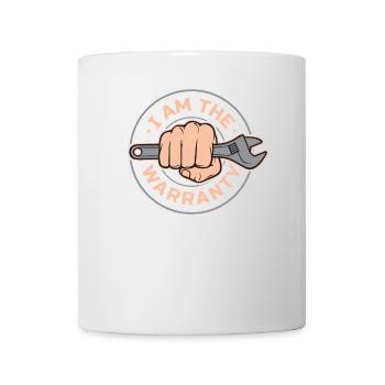 Je suis la garantie Électricien de chantier, Artisan - Mug blanc - blanc - Devant