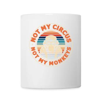 Pas mon cirque, pas mes singes ! - Mug blanc - blanc - Devant