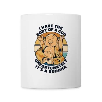 J’ai le corps d’une statue de symbole bouddhiste de Dieu - Mug blanc - blanc - Devant