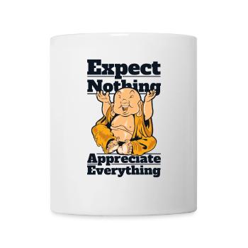 Ne rien attendre Symbole Apprécier tout - Mug blanc - blanc - Devant