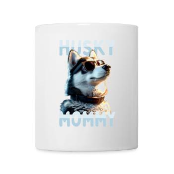 Husky Mommy Mama Muttertag Frauchen Siberian Husky - Tasse - Weiß - Vorne