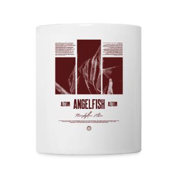 Altum Kaiserfisch Buntbarsch Aquarium Fischhalter - Tasse - Weiß - Vorne
