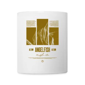 Altum Kaiserfisch Buntbarsch Aquarium Fischhalter - Tasse - Weiß - Vorne