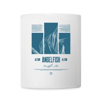 Altum Kaiserfisch Buntbarsch Aquarium Fischhalter - Tasse - Weiß - Vorne