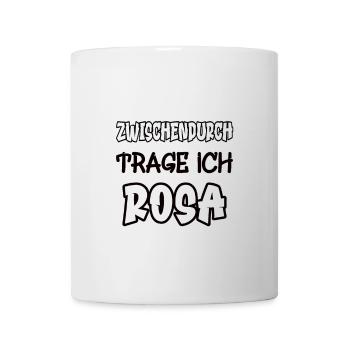 In between I wear pink saying color pink - Mug - white - Front