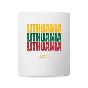 Flag of Lithuania, Lithuanian pride - Mug - white - Front