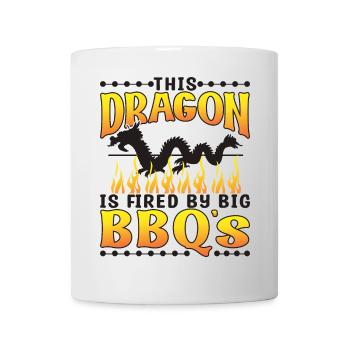 This Dragon is fires by big BBQ'S - Mug - white - Front