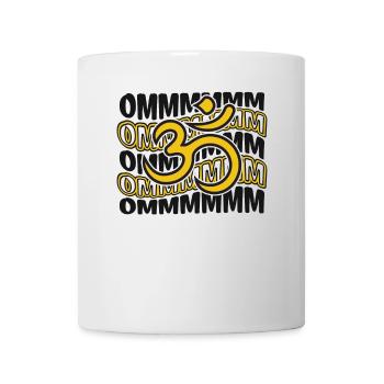 Ommmm Buddhist Symbol Statue Priest Buddhism - Mug - white - Front