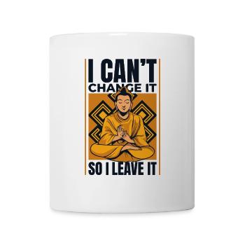Ich kann es nicht ändern, also lasse ich es buddhistisches Symbol - Tasse - Weiß - Vorne
