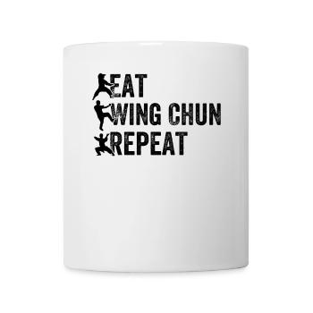 Eat Wing Chun Repeat - Wing Chun Fighter - Mug - white - Front