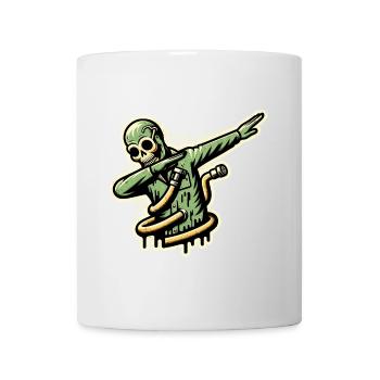 Dabbender Zombie Lustiges Dabbing Design Lustige - Tasse - Weiß - Vorne