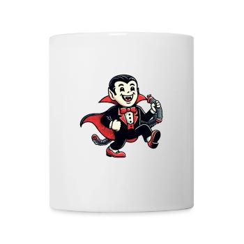 Décoration de costume de vampire d’Halloween de style vintage rétro - Mug blanc - blanc - Devant