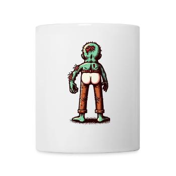 Drôle de mort-vivant cul Halloween Costume Décoration - Mug blanc - blanc - Devant