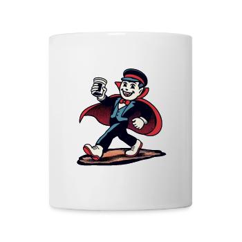 Rétro Vintage Vampire Style Halloween Costume Décoration - Mug blanc - blanc - Devant