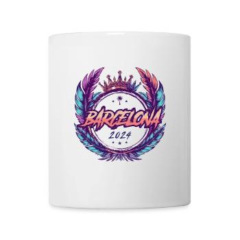Armoiries de Barcelone 2024 - Mug blanc - blanc - Devant