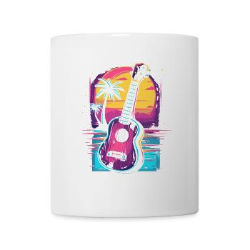 Ukulele 80s Look - Mug - white - Front