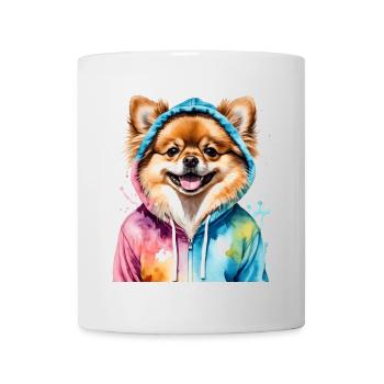 Pomeranian Pomeranian Pomeranian Hoodie Dog Print - Mug - white - Front