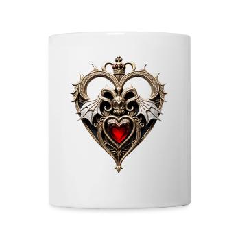 Stunning Gothic Heart - Mug - white - Front
