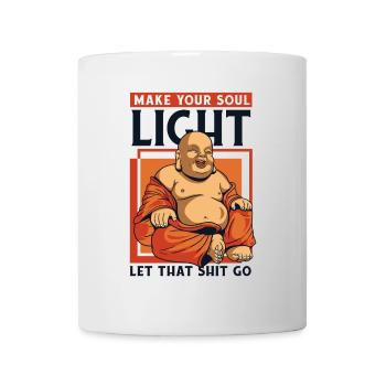 Mach deine Seele Licht Buddhistische Symbolstatue - Tasse - Weiß - Vorne