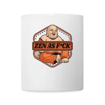 Zen Comme Fuck Bouddhiste Symbole Statue Prêtre Bouddhisme - Mug blanc - blanc - Devant