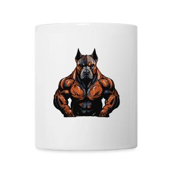 Dog Muscles Workout Gym - Mug - white - Front