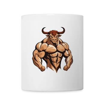 Bull Bull Beast Fitness - Mug blanc - blanc - Devant