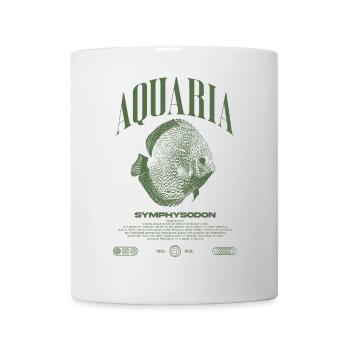 Discus Cichlidé Fish Keeper Moderne Streetwear - Mug blanc - blanc - Devant