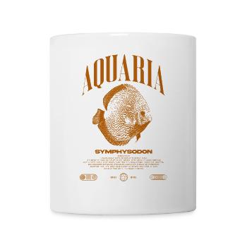 Discus Cichlidé Fish Keeper Moderne Streetwear - Mug blanc - blanc - Devant