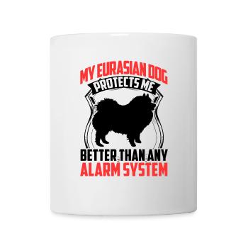 Eurasier me protège mieux Spitz Eurasien - Mug blanc - blanc - Devant