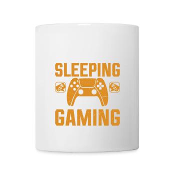 Jouer à la manette Compétences de jeu Sommeil - Mug blanc - blanc - Devant