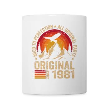 Original 1981 Jahrgang 1981 Geburtstag 1981 Retro - Tasse - Weiß - Vorne