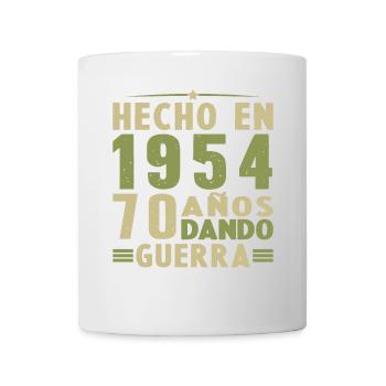 Fabriqué en 1954 Cadeau d’anniversaire 70 ans - Mug blanc - blanc - Devant
