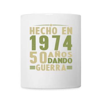 Hergestellt im Jahr 1974 50 Jahre Geburtstagsgeschenk - Tasse - Weiß - Vorne