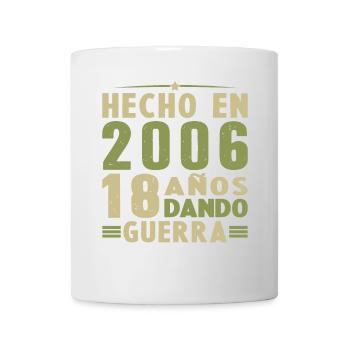 18 Jahre altes Geburtstagsgeschenk aus dem Jahr 2006 - Tasse - Weiß - Vorne