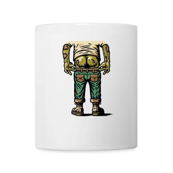 Drôle de mort-vivant cul Halloween Costume Décoration - Mug blanc - blanc - Devant