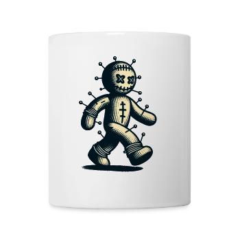 Voodoo Doll Scary Disguise Gothic Style - Mug - white - Front