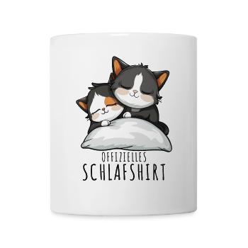 Chemise de nuit pour chat Chemise de nuit officielle pour chat - Mug blanc - blanc - Devant