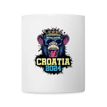 Croatia 2024 Affe - Tasse - Weiß - Vorne
