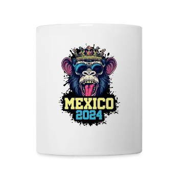 Mexiko 2024 Affe - Tasse - Weiß - Vorne