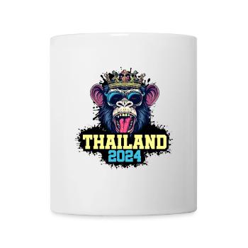 Thailand 2024 Affe - Tasse - Weiß - Vorne