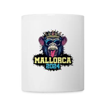 Mallorca 2024 Affe - Tasse - Weiß - Vorne