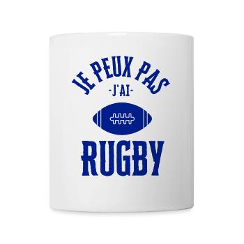 I can't I have rugby - Mug - white - Front