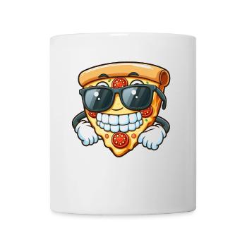 Cool Pizza Pizza Slice Pizza Lover - Mug blanc - blanc - Devant