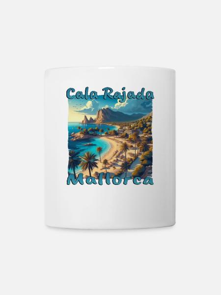 Cala Rajada Mallorca Sommerurlaub Strand Sonne Pal - Tasse - Weiß