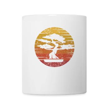 Retro Penjing Indoor Bonsai Bonsai Pots - Mug - white - Front