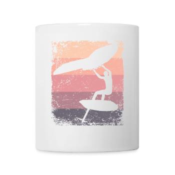 Flügelfolie Wingsurfing Retro-folie Flügel - Tasse - Weiß - Vorne