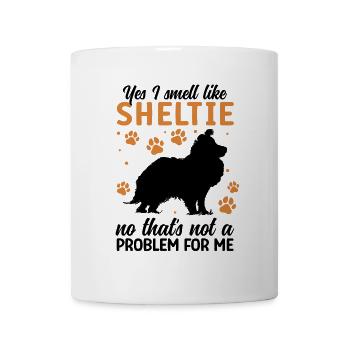 Smell of Shetland Sheepdog British Sheltie - Mug - white - Front