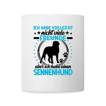 Sennenhund ist mein Freund Schweizer Sennenhund - Tasse - Weiß - Vorne