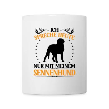 Mountain Dog Ne parlez qu’à Swiss Mountain Dog - Mug blanc - blanc - Devant